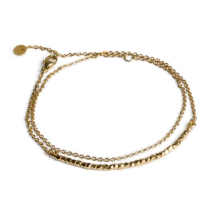 armband vergoldete silber Perle mit Kette in JKBC0104
